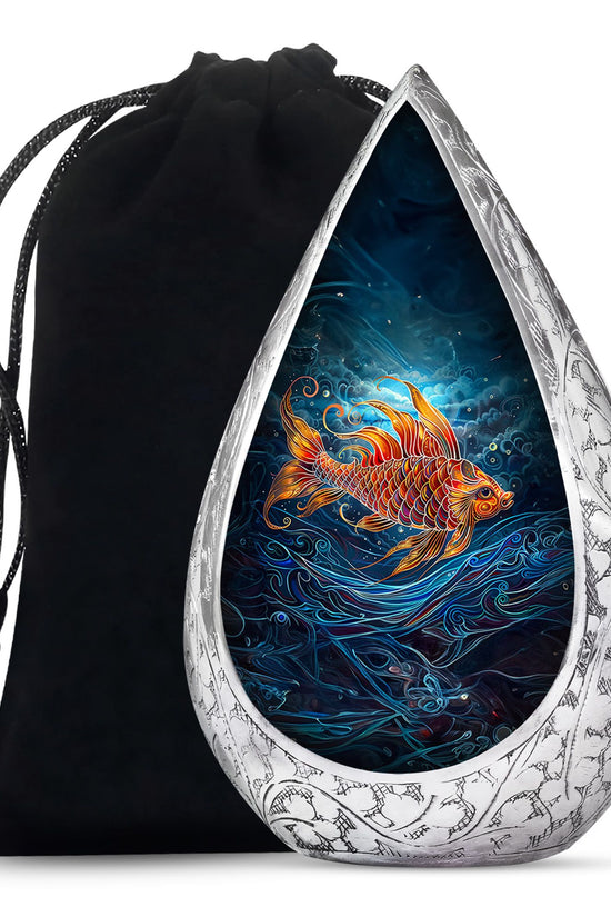 Fish Funeral Urn - Aluminum Memorial Urn For Adult Ashes