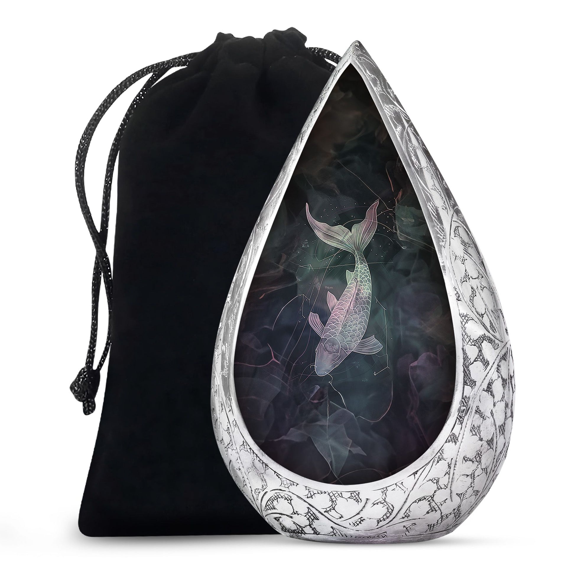 Fish Urn For Ashes - Burial Memorial Urn For Human Ashes