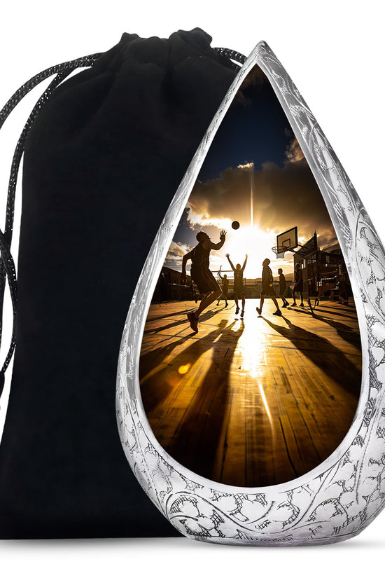 Basketball Tribute Cremation Urn - Sports Memorial Ashes Urn For Adults