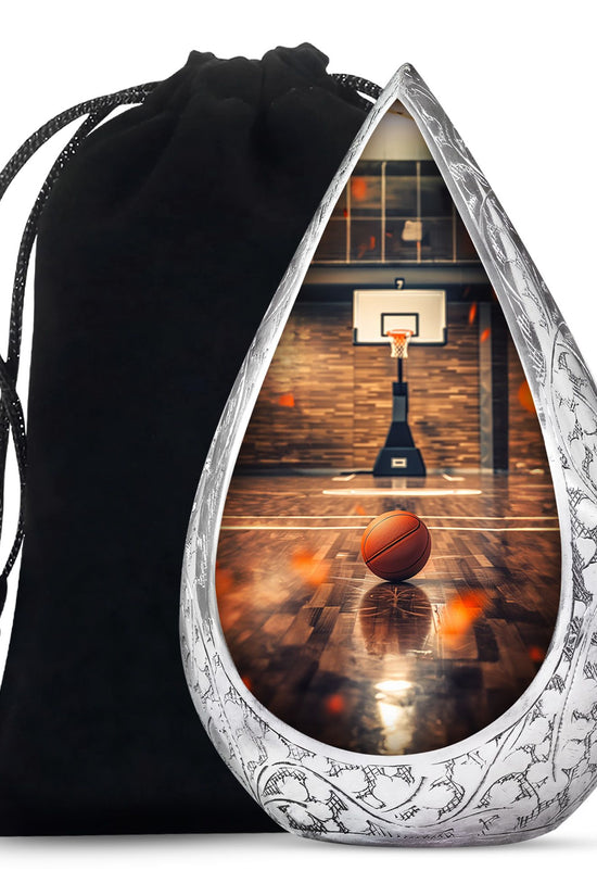 Basketball Court Cremation Urn - Decorative Funeral Urn For Loved Ones