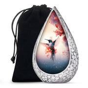 Beautiful Hummingbird Theme Cremation Urn - Large Memorial Urn For Ashes