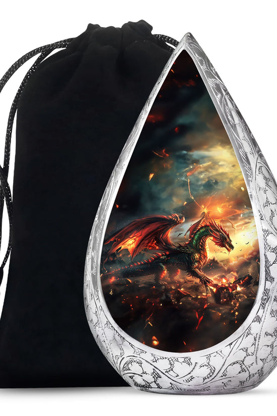 Dragon Fire Memorial Urn - Decorative Cremation Urn For Adult Ashes
