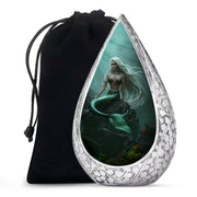 Emerald Mermaid Cremation Urn - Ocean Memorial Urn For Human Ashes