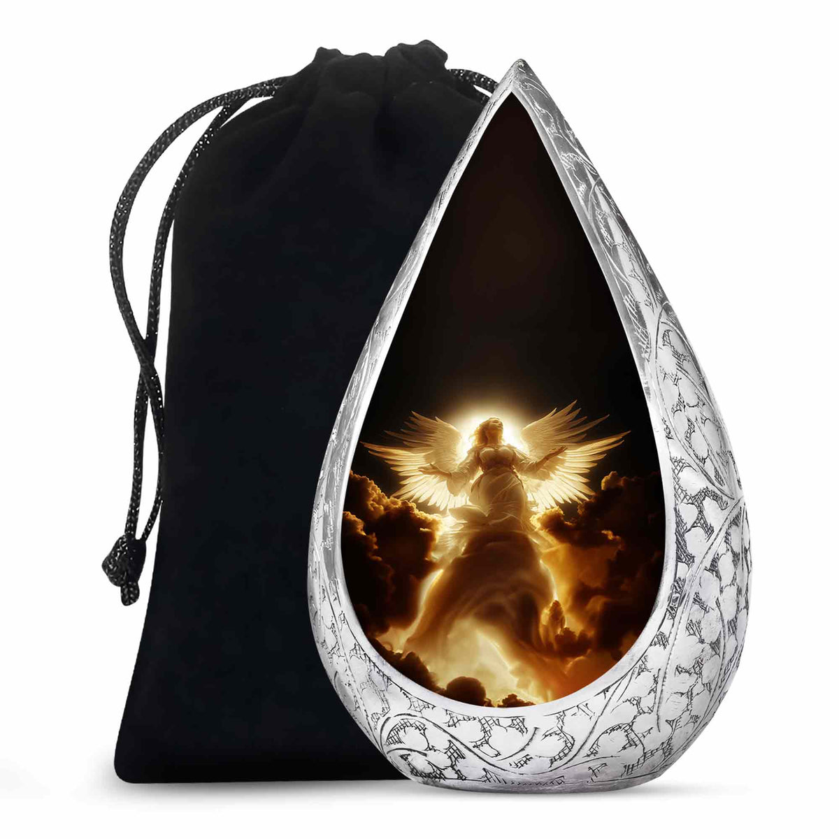 Divine Light Cremation Urn - Beautiful Angel Funeral Urn For Loved Ones