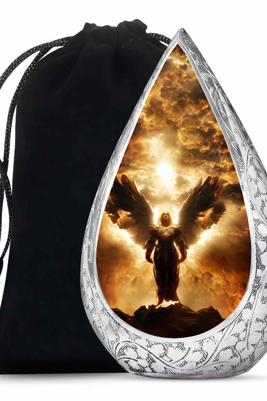 Golden Heaven Angel Cremation Urn - Divine Angel Cremation Urn For Adult Ashes
