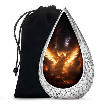 Celestial Light Angel Urn Cremation For Ashes - Divine Memorial Urn For Burial