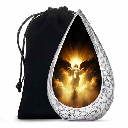Spiritual Angel Funeral Urn - Golden Heaven Cremation Urn For Ashes