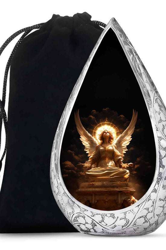 Divine Angle Funeral Urn - Peaceful Memorial Urn For Human Ashes