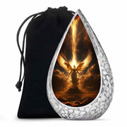 Heavenly Guardian Angel Funeral Urn - Golden Cloud Memorial Urn For Ashes