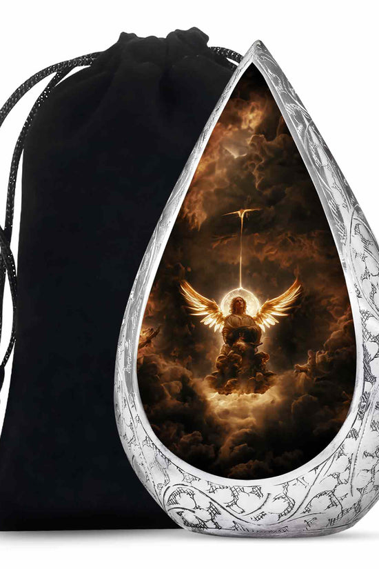 Celestial Light Angel Urn Cremation For Ashes - Divine Memorial Urn For Burial