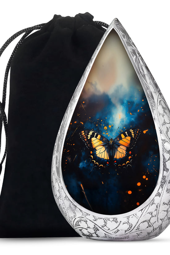 Monarch Butterfly Large Cremation Urn For Ashes For Adult Female