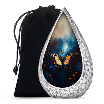 Monarch Butterfly Large Cremation Urn For Ashes For Adult Female