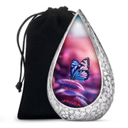 Blue Butterfly Urns For Ashes - Pink Cremation Urn For Funeral