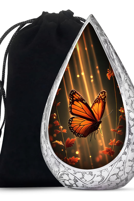 Monarch Butterfly Cremation Urn - Moonlit Butterfly Memorial Urns