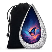 Cosmic Butterfly Cremation Urn - Memorial Urn for Mom or Dad