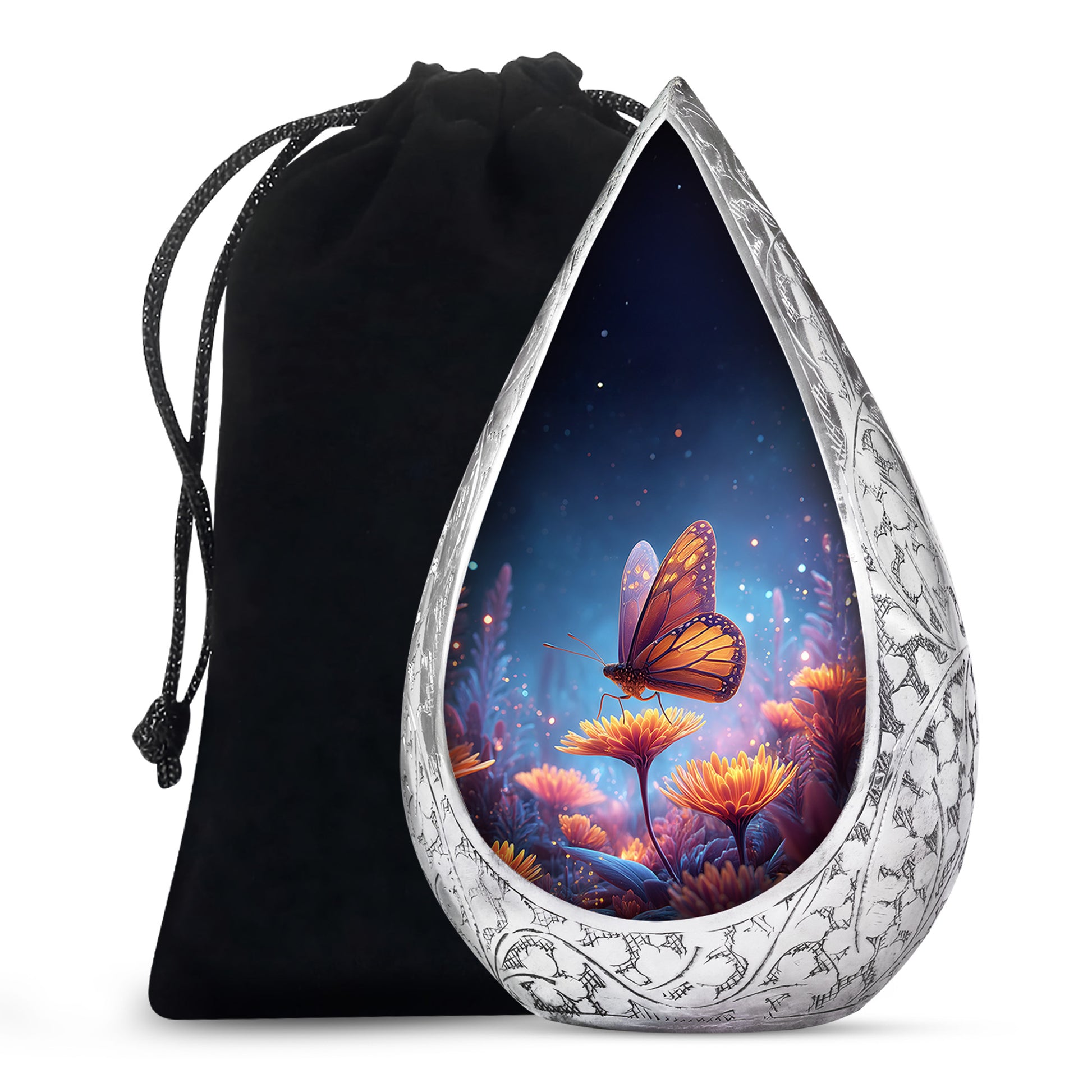 Monarch Butterfly Cremation Urn for Human Ashes For Mom or Dad