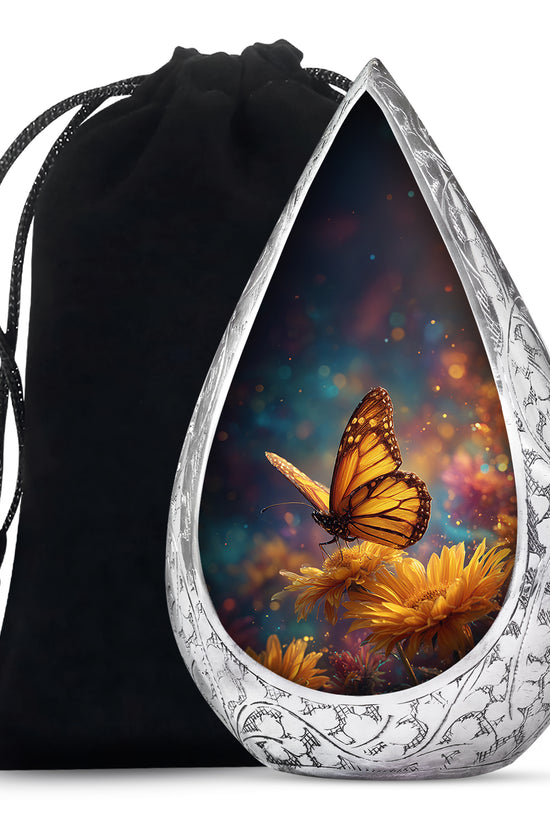 Beautiful Butterfly Cremation Urn - Decorative Urns For Mom Ashes