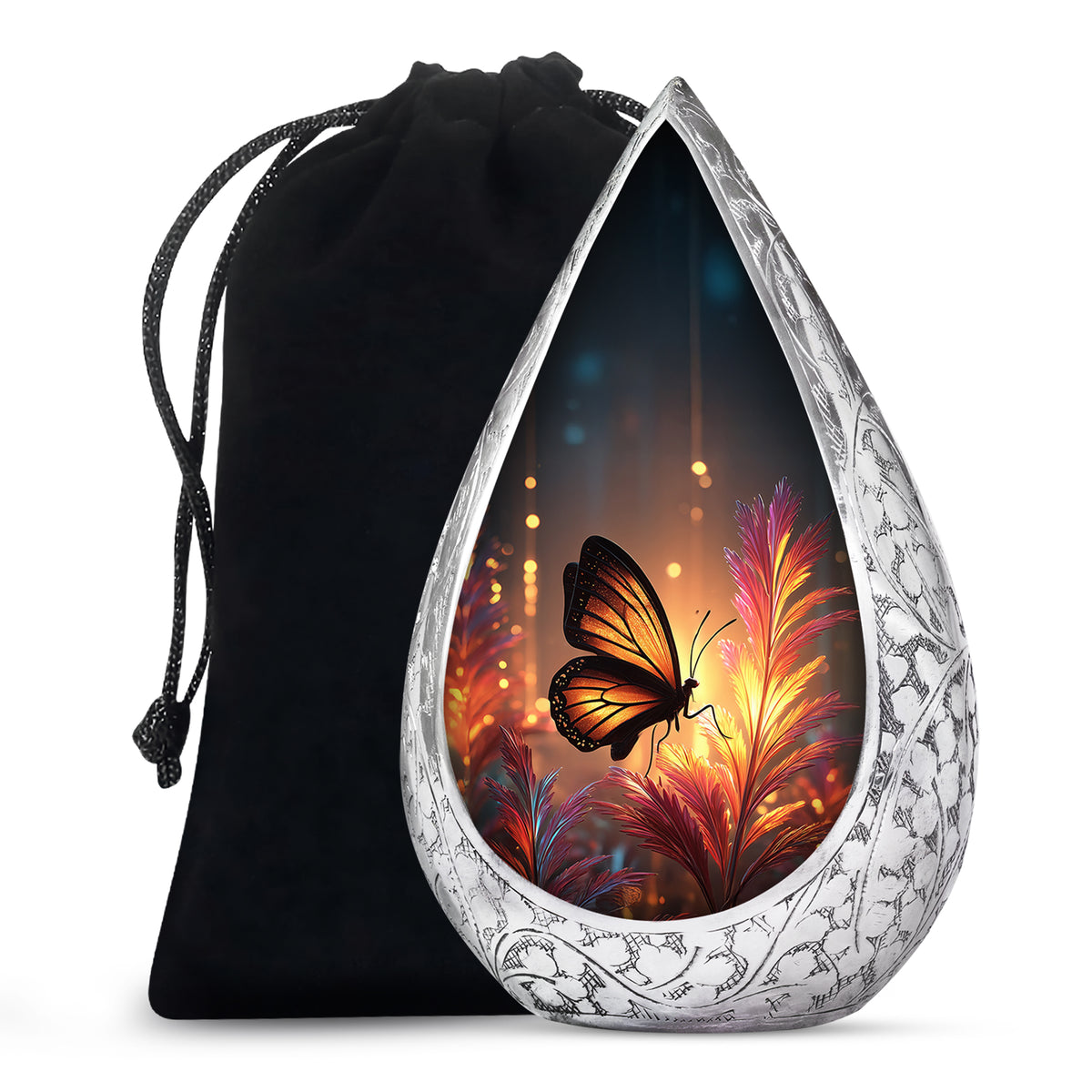 Monarch Butterfly Funeral Urn - Unique Decorative Container For Mom