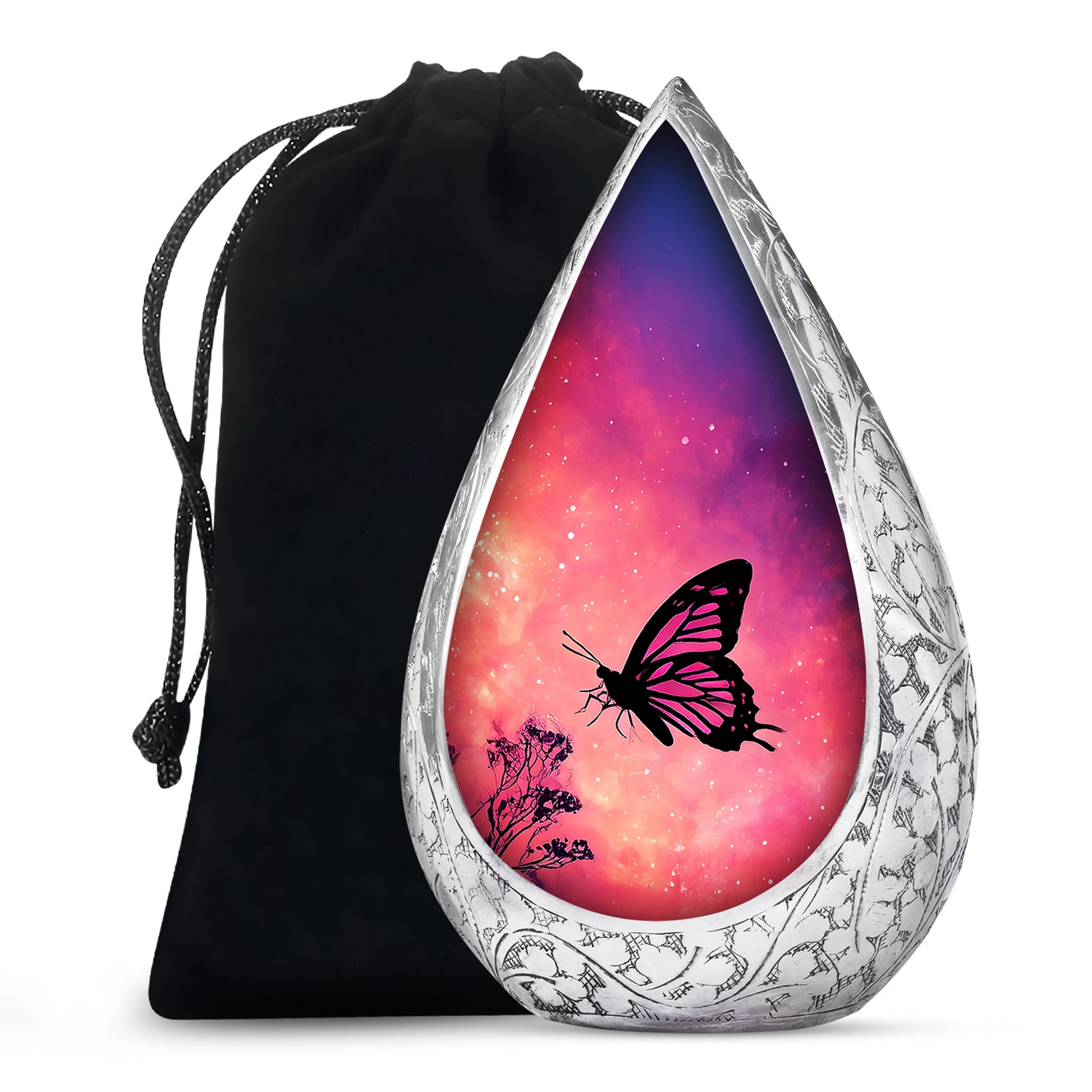 Pink Butterfly Funeral Urn - A Peaceful Tribute For Mom's Ashes