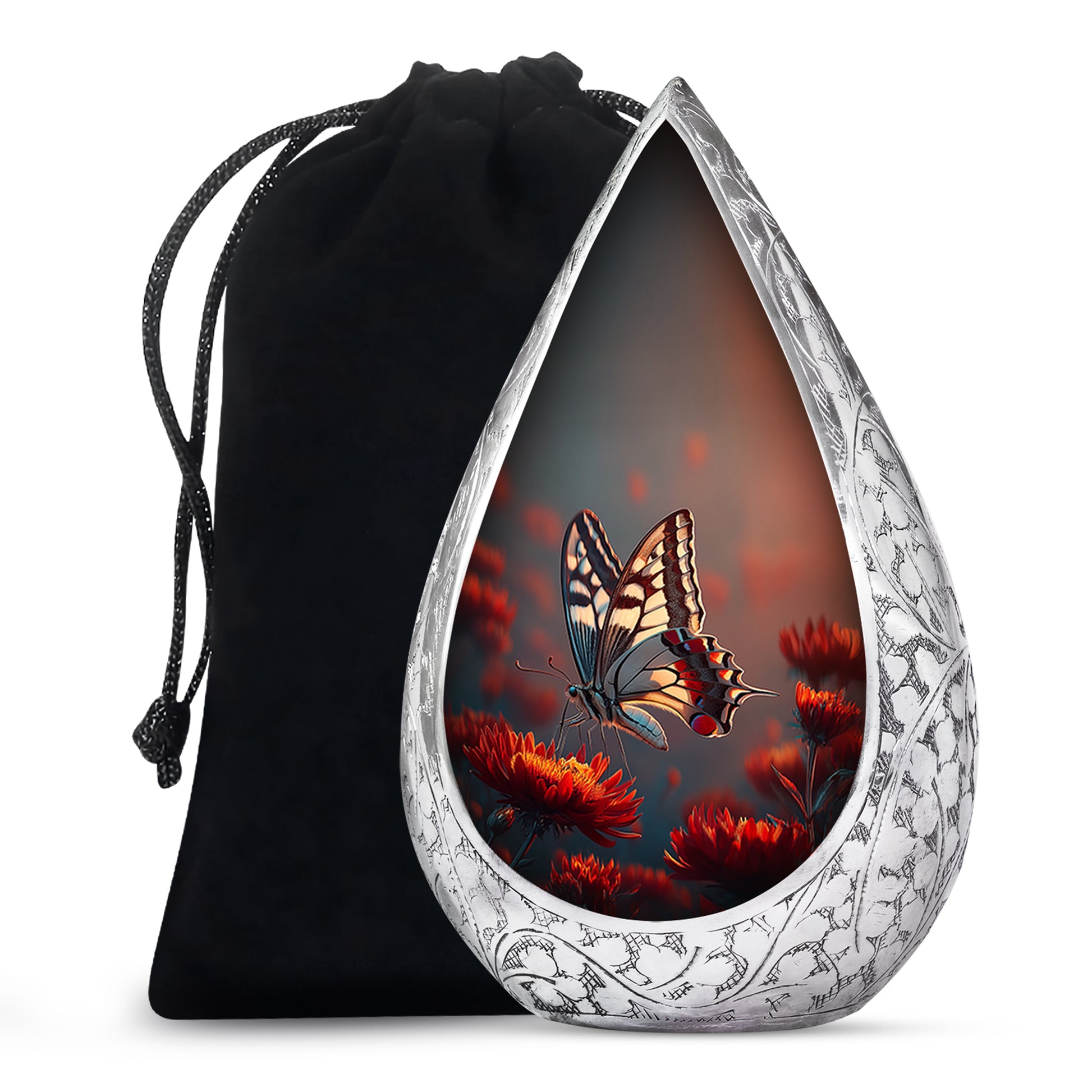 Colorful Butterfly Funeral Urn - Cremation Urns Large Adult Women