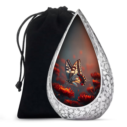 Colorful Butterfly Funeral Urn - Cremation Urns Large Adult Women