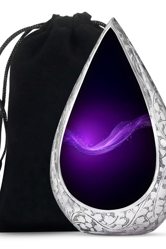 Customized Purple Color Urn - Beautifully Crafted Custom Urn For Ashes