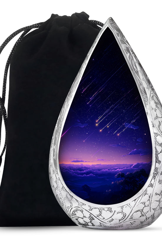 Shooting Stars Scenic Urn - Artistic Cosmic Tribute Urns For Ashes