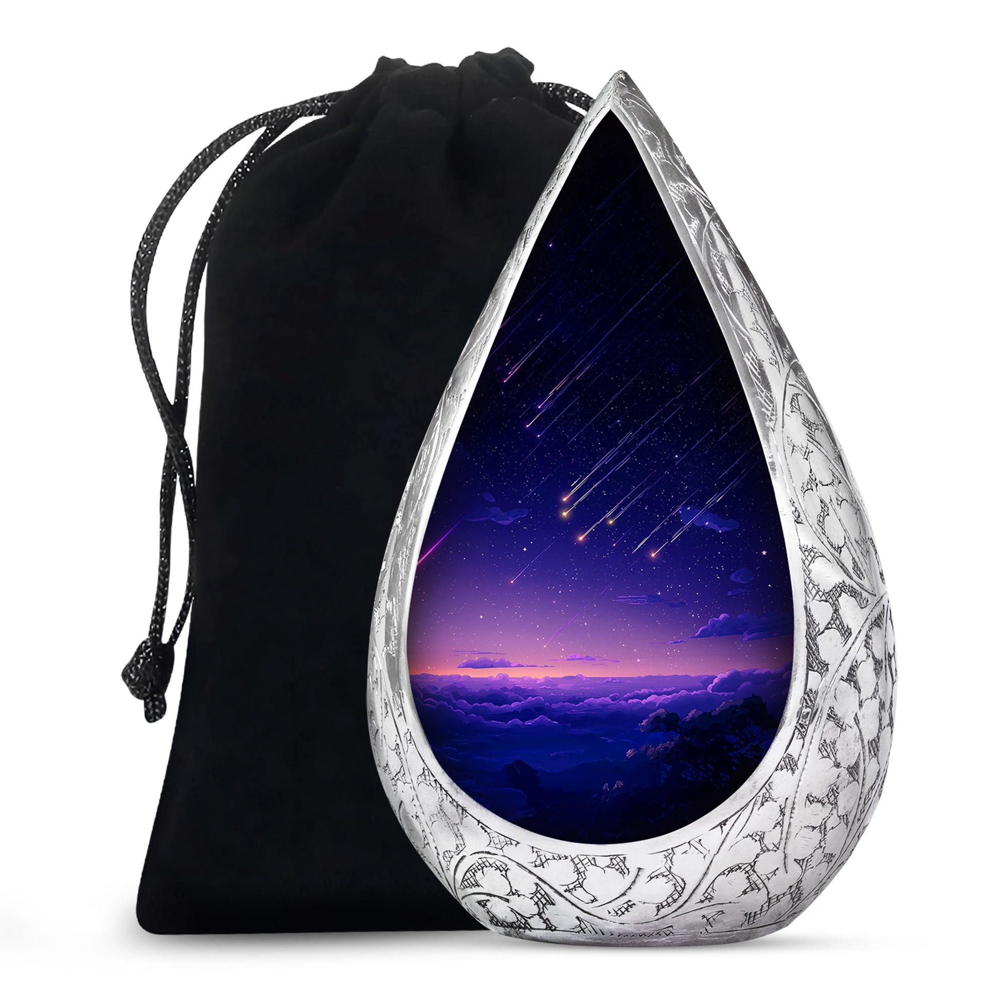 Shooting Stars Scenic Urn - Artistic Cosmic Tribute Urns For Ashes