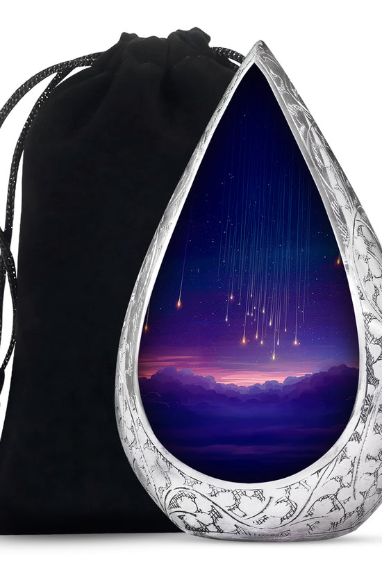 Night Shooting Stars Urn - Beautiful Handcrafted Urns For Women Ashes