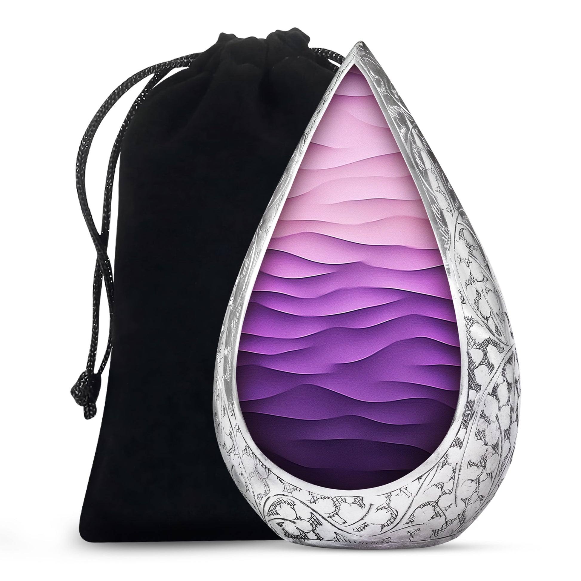 Premium Purple Cremation Urn – Personalized Decorative Urns for Ashes