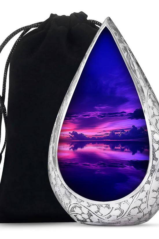 Beautiful Sunset Scenic Urn - Elegant Decorative Memorial Urns