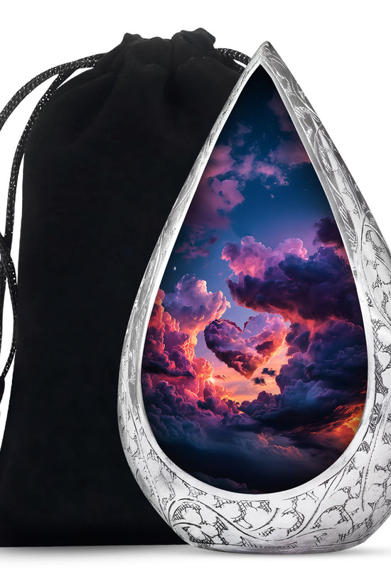 Beautiful Sky-Themed Cremation Urn - Unique Decor Urns For Human Ashes