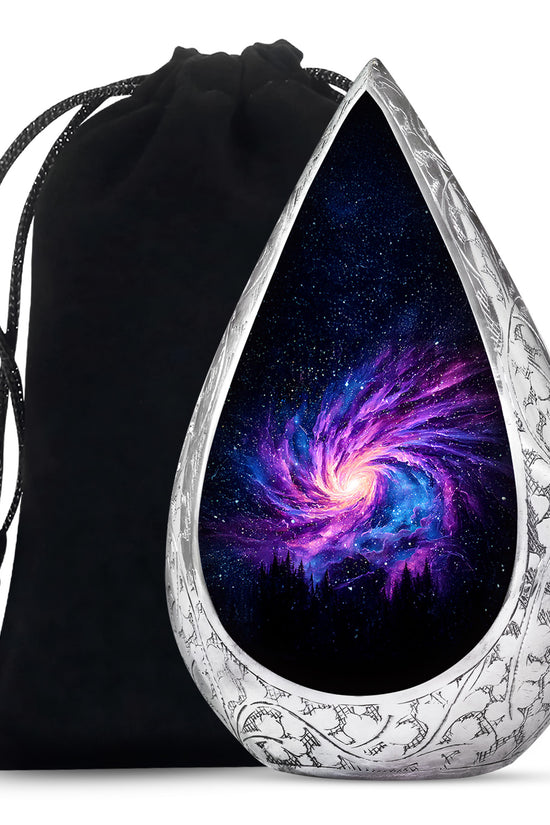 Black Galaxy Funeral Urn - Beautifully Crafted Urns For Human Ashes
