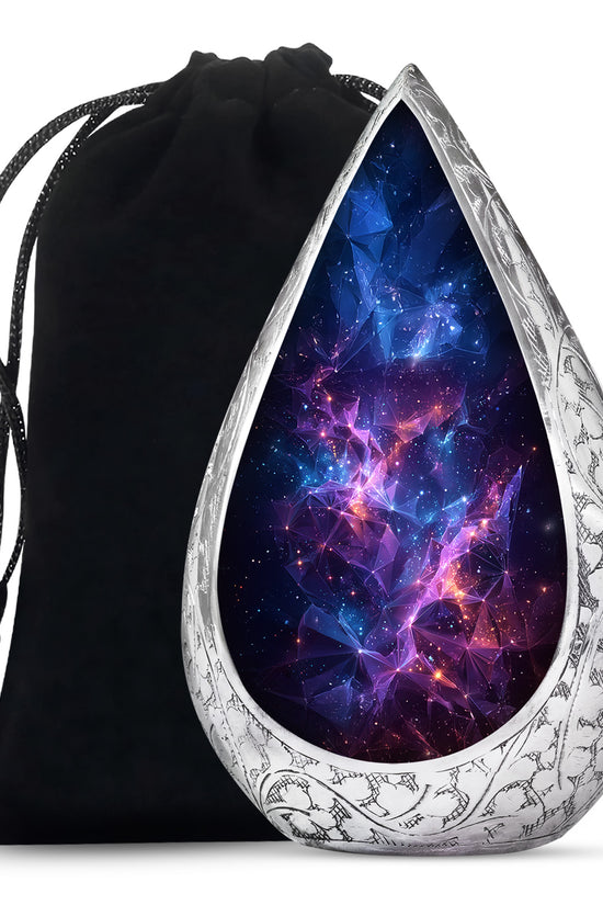 Galaxy Cremation Urn – Cosmic Purple Memorial Ashes Urn For Ashes