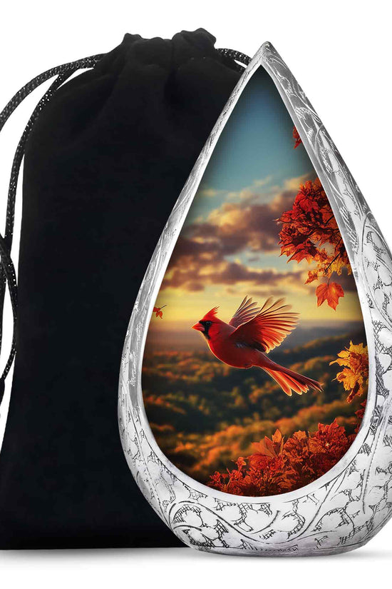 Flying Cardinal Bird Urn For Ashes - Urn For Adult Male & Female
