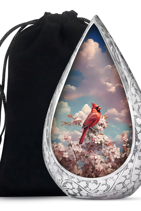 Cardinal Tribute Funeral Urn - Nature Cremation Urn For Human Ashes