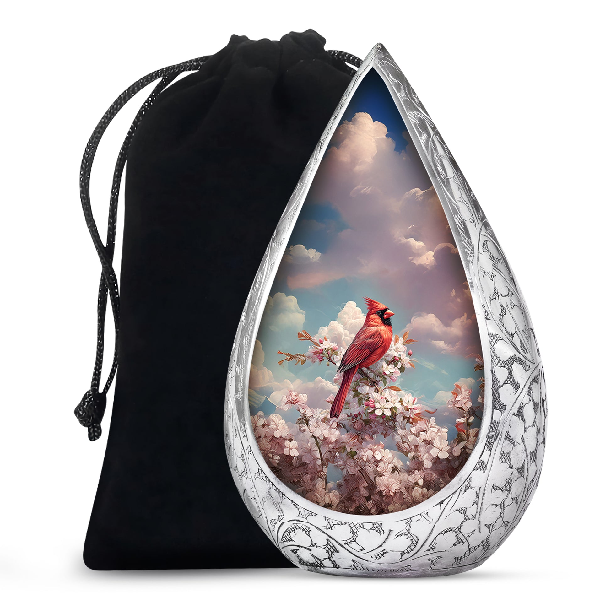 Cardinal Tribute Funeral Urn - Nature Cremation Urn For Human Ashes