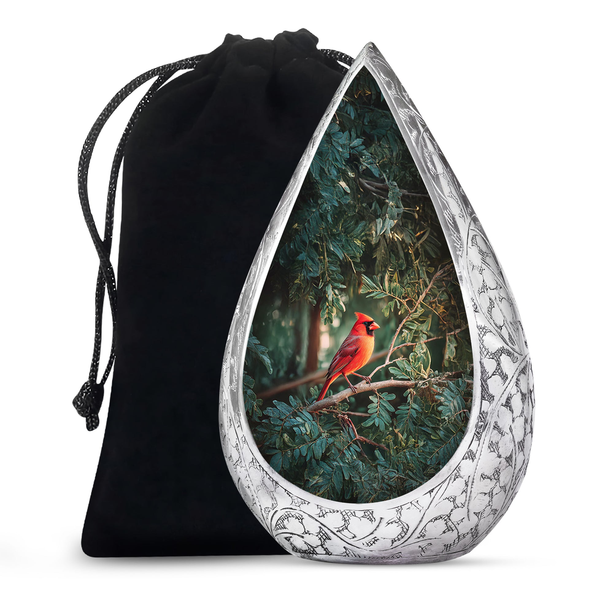 Bird Funeral Urn - Aluminium Cremation Urn For Male & Female
