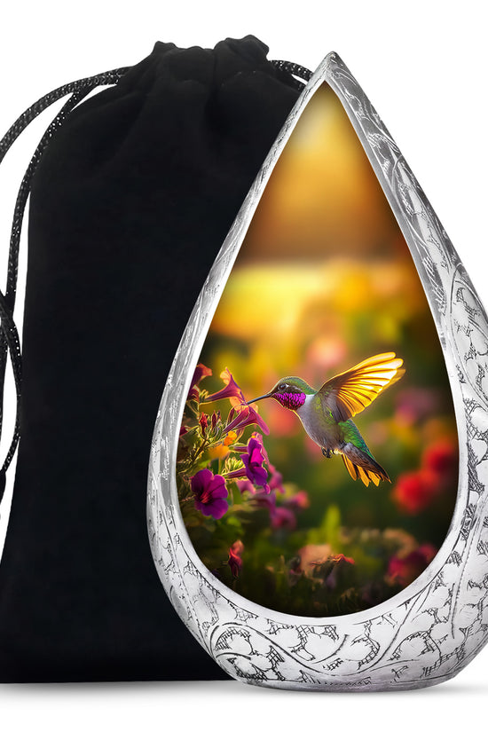 Classic Hummingbird Memorial Urn - Artistic Funeral Urn For Male & Female