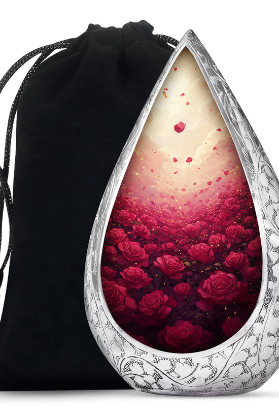 Rose Field Tribute Urn – Stylish Funeral Urn For Human Ashes