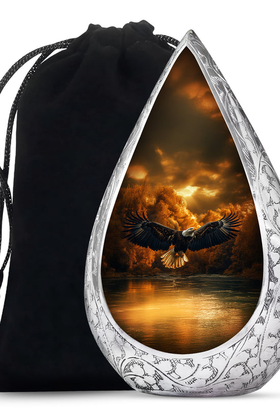 Fierce Eagle Memorial Urn for Ashes - Cremation Urn For Men