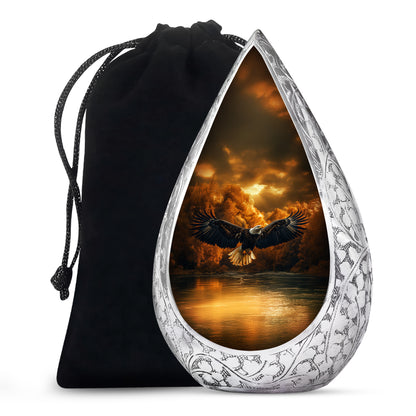 Fierce Eagle Memorial Urn for Ashes - Cremation Urn For Men
