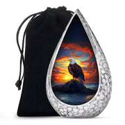 Bald Eagle Cremation Urn For Men - Bird Funeral Urn For Ashes
