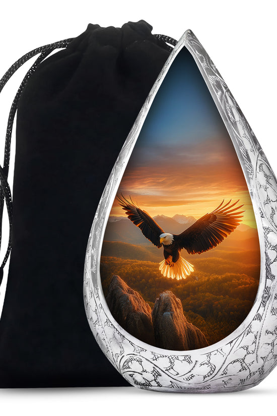 Flying Eagle Memorial Ashes Urn for Cremation - Urn For Ground Burial
