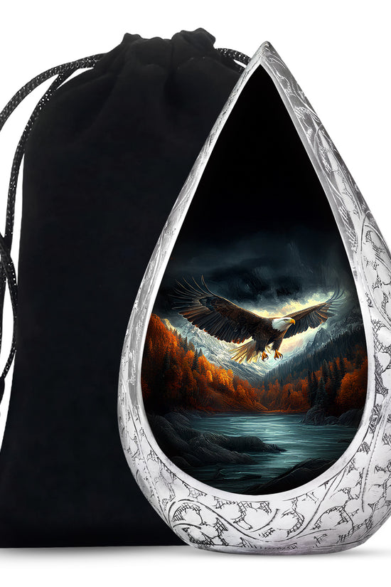 Bald Eagle Funeral Urn For Men & Women - Bird Cremation Urn