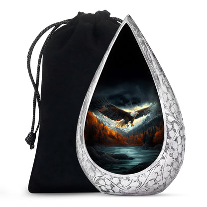 Bald Eagle Funeral Urn For Men & Women - Bird Cremation Urn