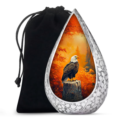 Patriotic Eagle Urn For Men - Military Tribute Cremation Urn For Ashes