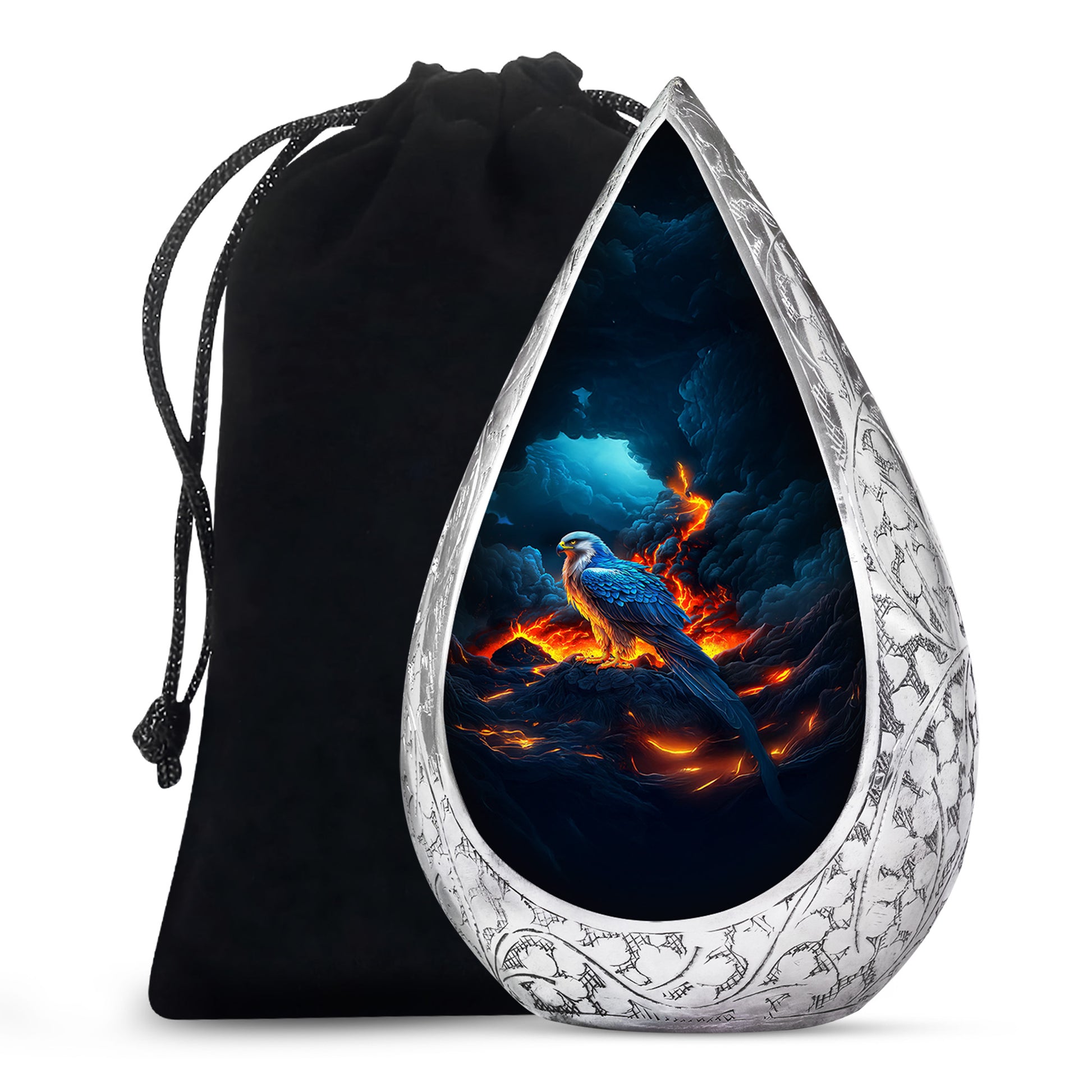 Volcano Mountain Funeral Urn - Engle Cremation Urn For Dad