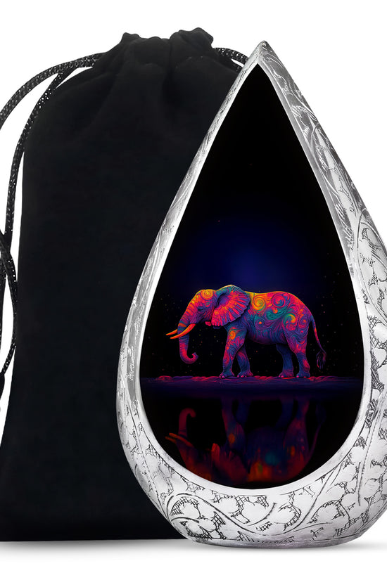 Colorful Elephant Urn – Artistic Cremation Urn For Loved Ones