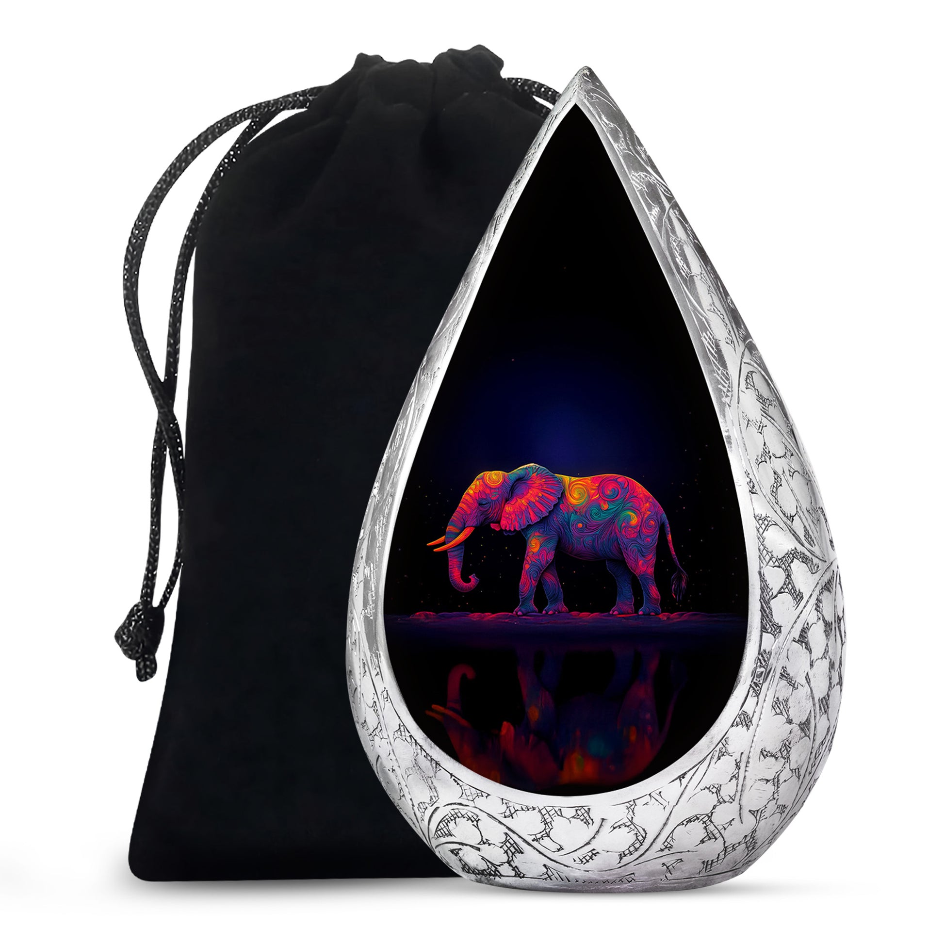 Colorful Elephant Urn – Artistic Cremation Urn For Loved Ones